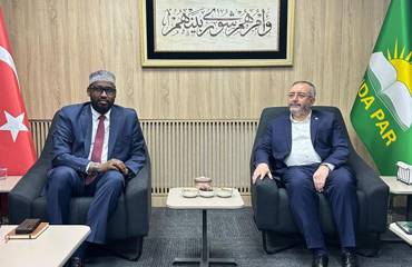 Genel Başkan Yardımcımız Abdullah Aslan Somali Egemenlik Partisi Genel Başkanı Qorane’yi ağırladı